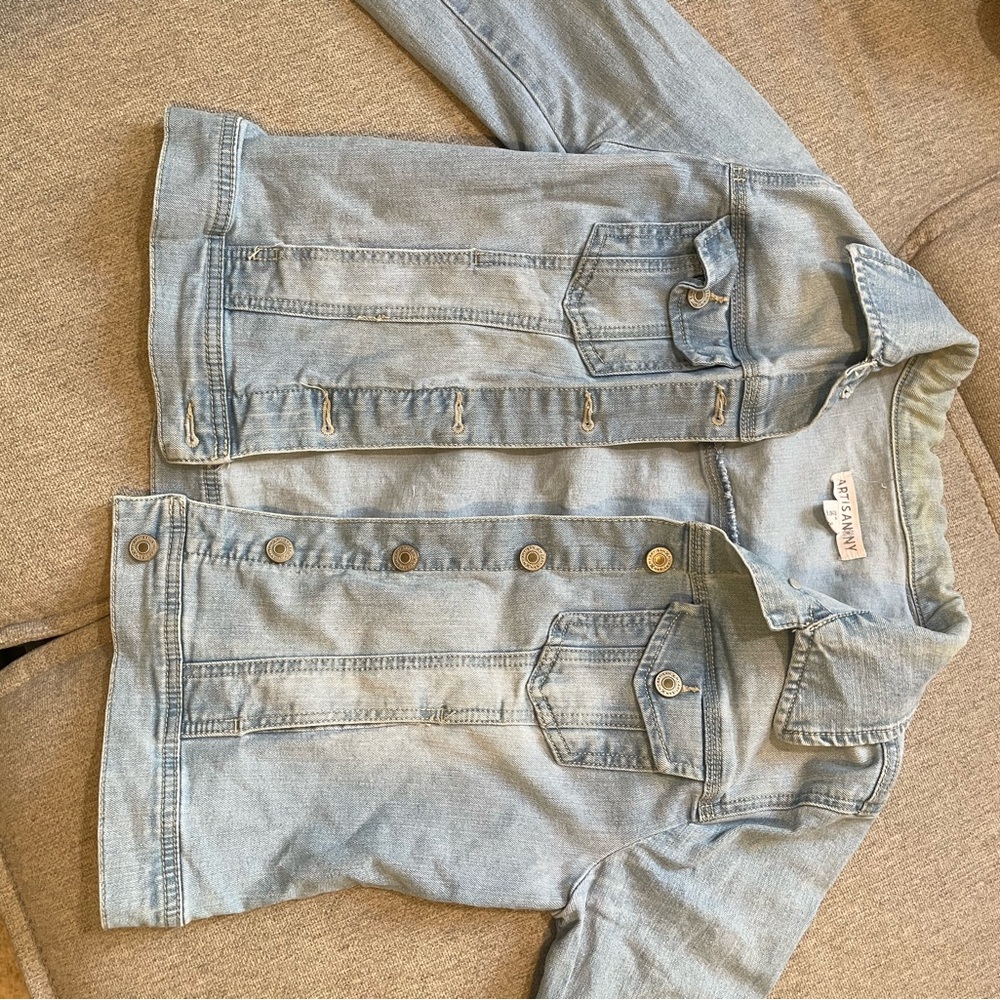 Artisan NY Light Blue Denim Jacket Women’s Size M
